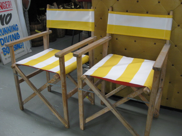 CHAIR, Steamer Chair - Yellow, White